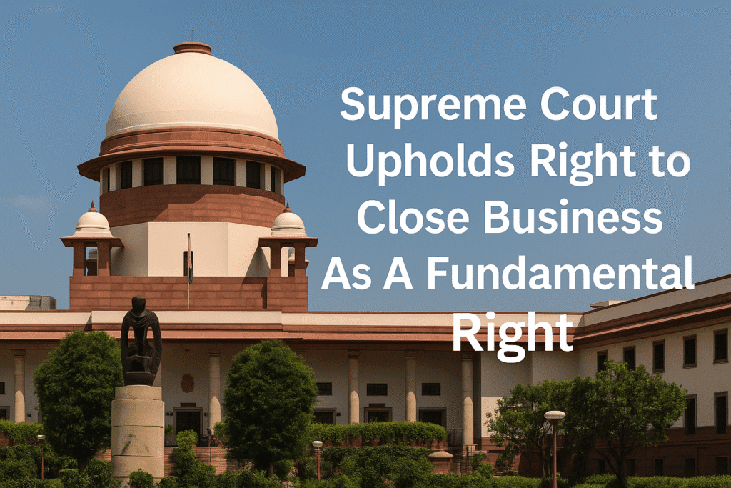 Supreme Court Upholds Right to Close Business As A Fundamental Right ...